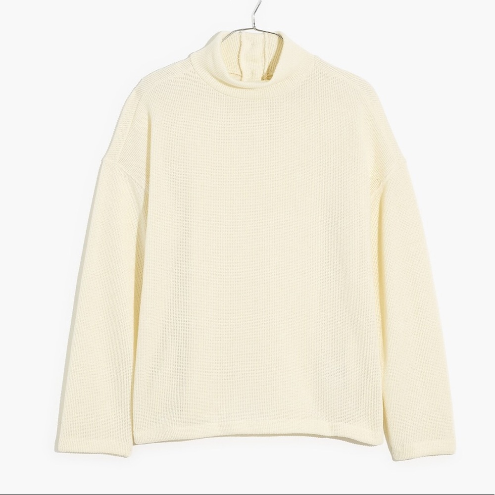 NWT - Madewell Plus Mockneck Button-Back Top - Size 2X
